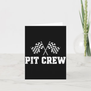 T Crew Rennwagen Geburtstagsfeier Familie passend Karte
