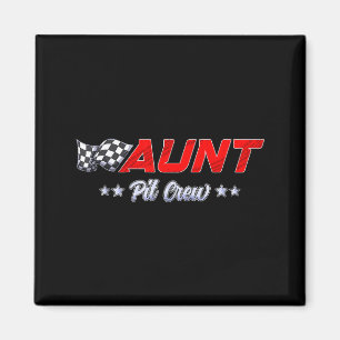 T Crew Tante Rennwagen Familie passend Renn Geburt Magnet