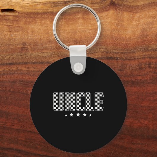 T Crew Uncle Racing Car Family Matching Birthday P Schlüsselanhänger (Vorderseite)