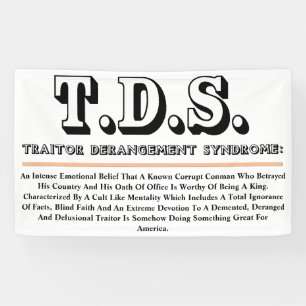 T.D.S. TRAITOR DERANGEMENT SYNDROM BANNER