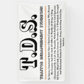 T.D.S. TRAITOR DERANGEMENT SYNDROM BANNER (Vertikal)