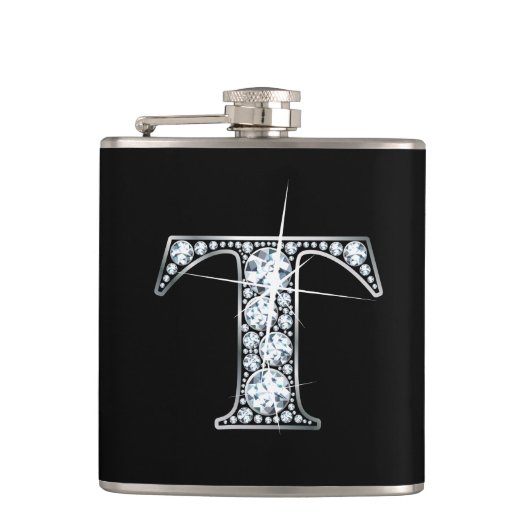 T "Diamond Bling"-Flasche Flachmann (Vorderseite)