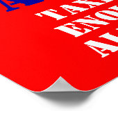 T.E.A., PARTY, besteuert, genug, bereits Poster (Ecke)