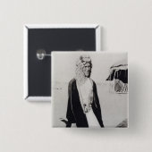 T.E. Lawrence im arabischen Kleid (b/w Foto) Button (Vorne & Hinten)