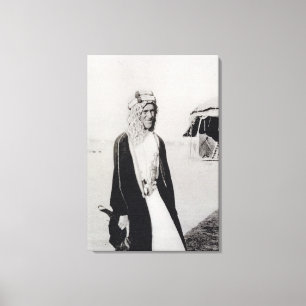 T.E. Lawrence im arabischen Kleid (b/w Foto) Leinwanddruck