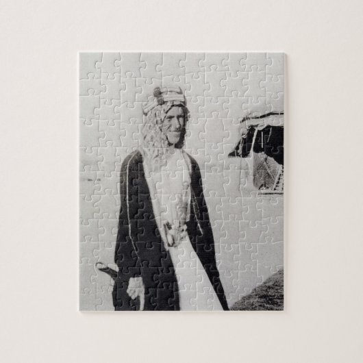 T.E. Lawrence im arabischen Kleid (b/w Foto) Puzzle (Vertikal)