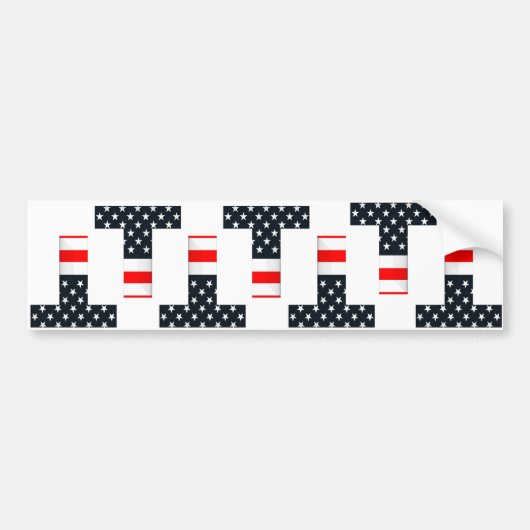 T Flag Autoaufkleber (Vorne)