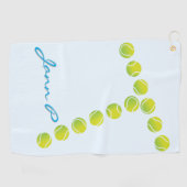 "T for Tennis" Tennis Sweat Handtuch (Horizontal)