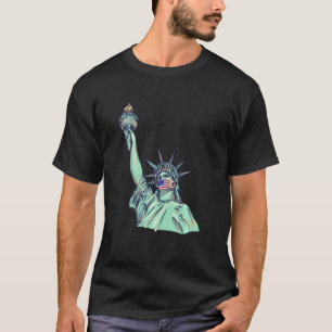 T Freiheitsstatue mit Gesichtsmaske T-Shirt