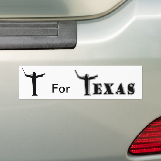 T für "Texas" Autoaufkleber (Auf Auto)