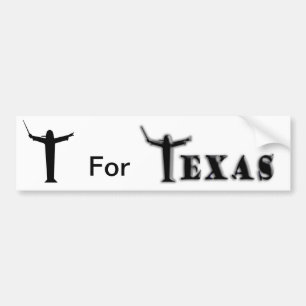 T für "Texas" Autoaufkleber