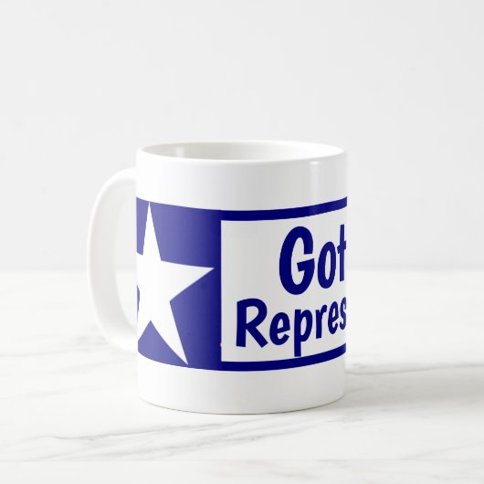 T für Trump Got Vertretung Kaffeetasse (Vorderseite Links)