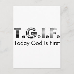 T.G.I.F. POSTKARTE