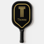 T Gold Pickleball Paddle (Rückseite)