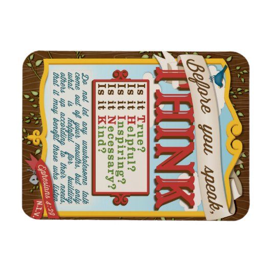 T.H.I.N.K. Magnet (Horizontal)