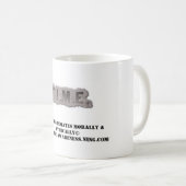 T.I.M.E. Kaffee-Tasse Kaffeetasse (VorderseiteRechts)