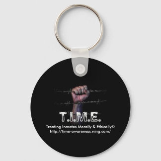 T.I.M.E. Schlüsselanhänger - Hand auf einem Draht