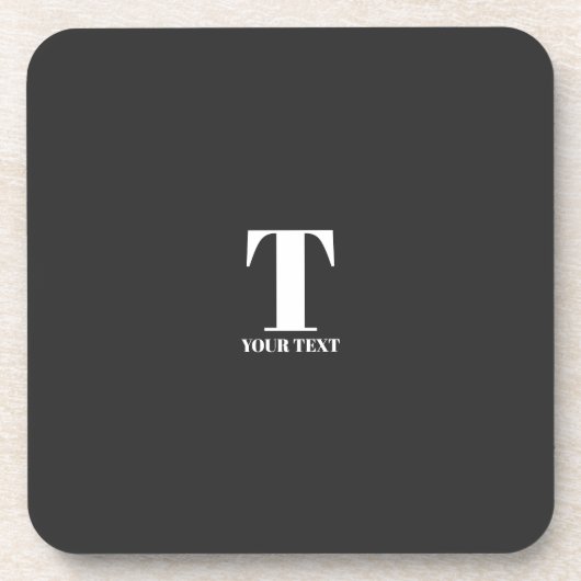 T-Ihr Name individuell Getränkeuntersetzer (Vorderseite)