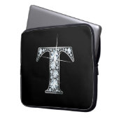 T-Imitate-"Diamant"-Monogramm Laptopschutzhülle (Vorderseite Links)