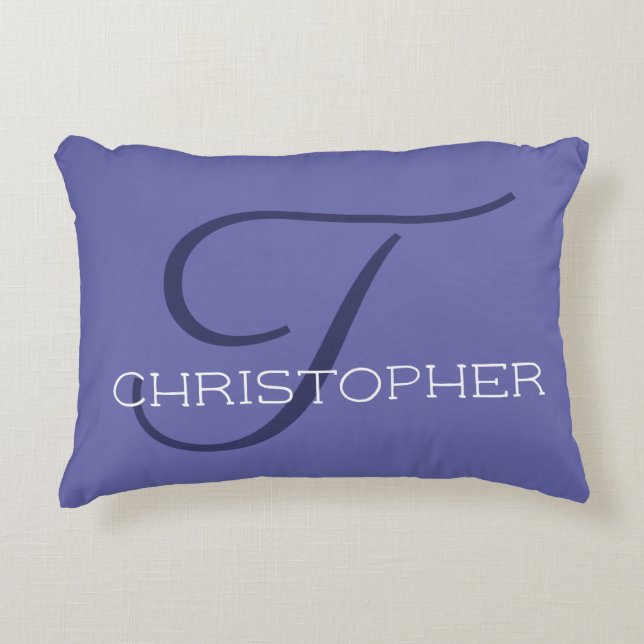 T Initial Elegant Calligraphy Name Chic Dekokissen (Vorderseite)