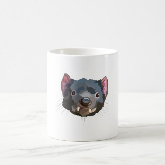 T ist für den Tasmanischen Teufel Kaffeetasse (Mittel)