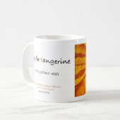 T ist für Mandarinealphabet-Kunst-Tasse Kaffeetasse (Vorderseite Links)