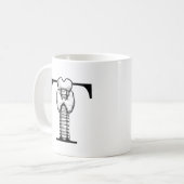 T ist für Schilddrüse (oder Trachea) (Tasse) Kaffeetasse (Vorderseite Links)