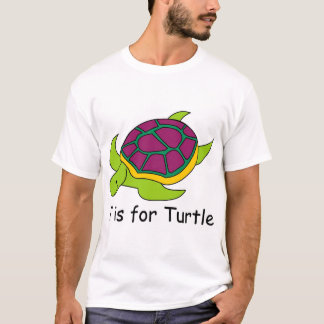 T ist für Schildkröte T-Shirt