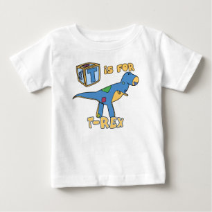 T ist für T-Rex Baby-T - Shirt