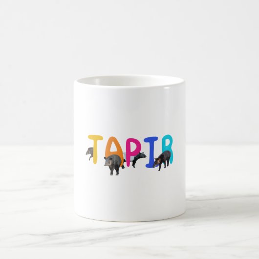 T ist für Tapir Kaffeetasse (Mittel)