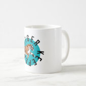 T ist für Tiger Keeper Kaffeetasse (VorderseiteRechts)