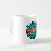 T ist für Tiger Keeper Kaffeetasse (Vorderseite Links)