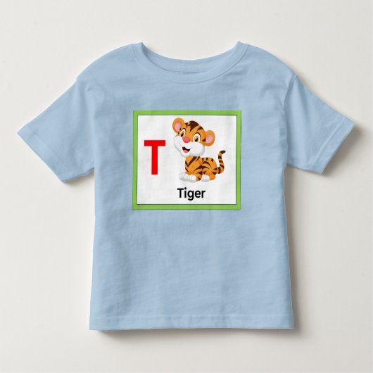 T ist für Tiger Kleinkind T-shirt (Vorderseite)