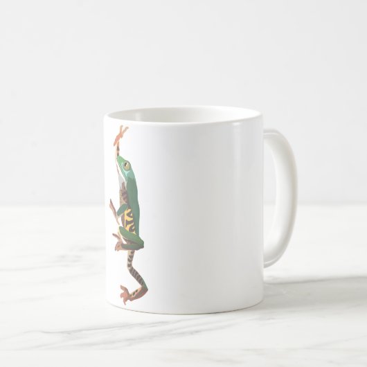 T ist für Tiger Legged Tree Frog Kaffeetasse (VorderseiteRechts)