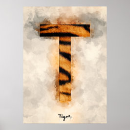 T ist für Tiger Poster