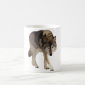 T ist für Timber Wolf Kaffeetasse (Mittel)
