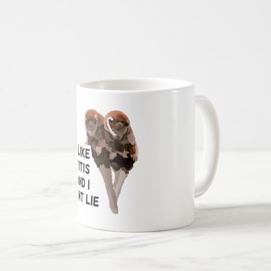 T ist für Titi Monkey Kaffeetasse (VorderseiteRechts)