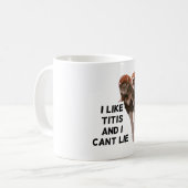 T ist für Titi Monkey Kaffeetasse (Vorderseite Links)