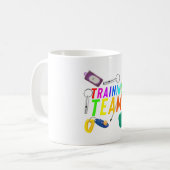 T ist für Training Team Kaffeetasse (Vorderseite Links)