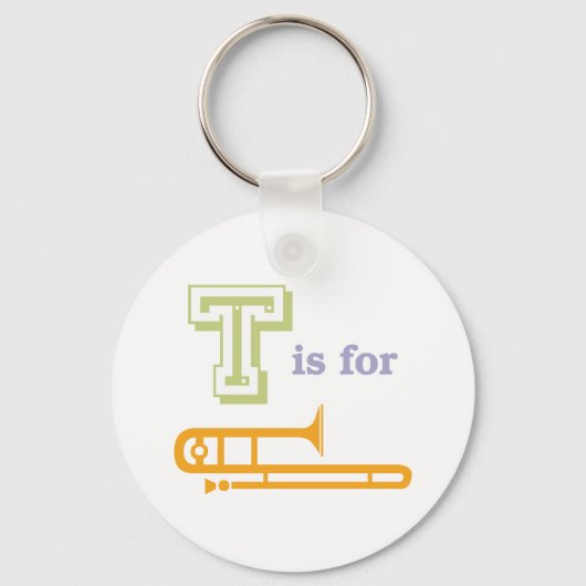 T ist für Trombone Schlüsselanhänger (Vorderseite)