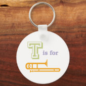 T ist für Trombone Schlüsselanhänger (Vorderseite)