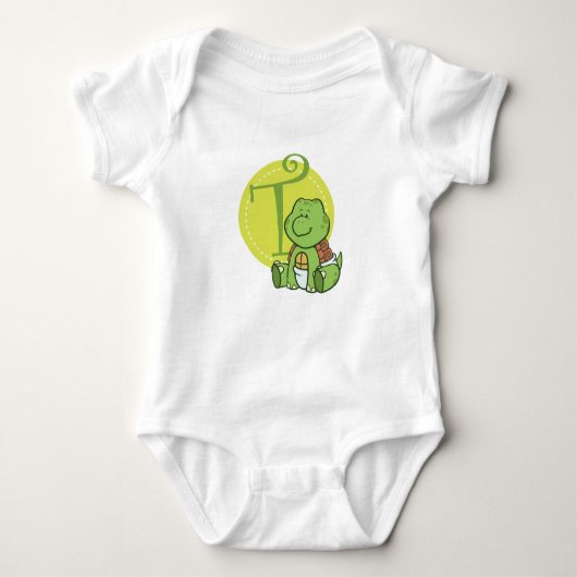 T ist für Turtle Baby Strampler (Vorderseite)