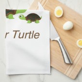 T ist für Turtle Handtuch (Viertel Falte)