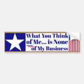 T ist Trump - Redefreiheit Was Sie von mir halten Autoaufkleber (Vorne)