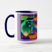 "T" & "J" Mit Monogramm Kaffeemaschine Tasse (Links)