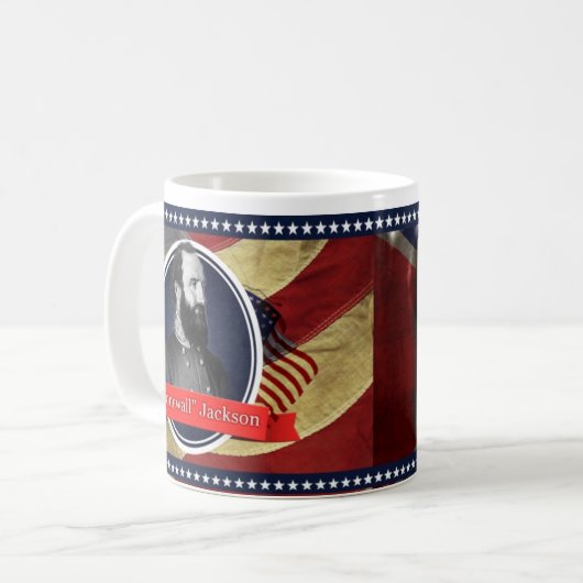 T.J. "Stonewall" Jackson Kaffeetasse (Vorderseite Links)