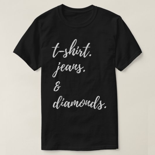 T Jeans Diamonds T-Shirt (Design vorne)