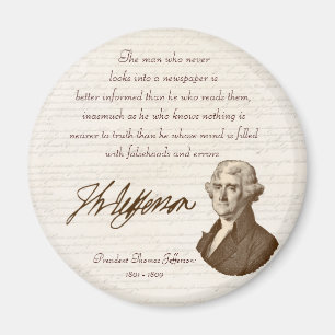 T. Jefferson: Wahrheit u. Zeitungen - Magnet #2