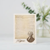 T. Jefferson: Wahrheit & Zeitung - Postkarte (Stehend Vorderseite)