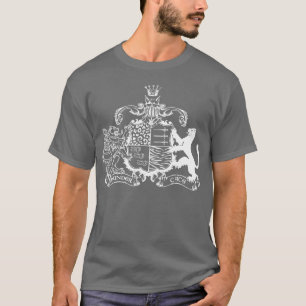 T-Katzen Wappen - Weiß T-Shirt